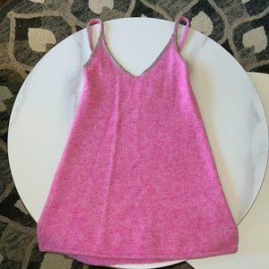 WOOL ALPACA BEADED STRAPPY DRESS